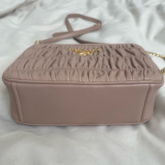 prada bandoliera, napa gaufre ‘1, in color “cipria” (dusty rose pink) - Picture 8 of 12